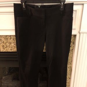 Women’s black work slacks. Straight leg.